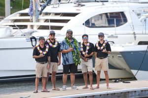MANA Cruises celebrating 7 years with head captains & kahu